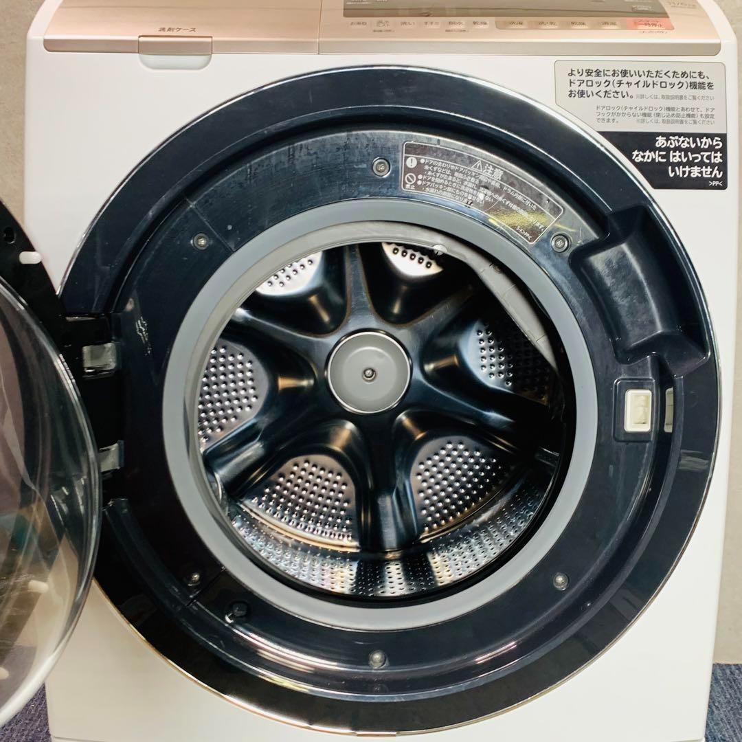 HITACHI ドラム式洗濯機 白 11kg BD-SV110CL 2019年