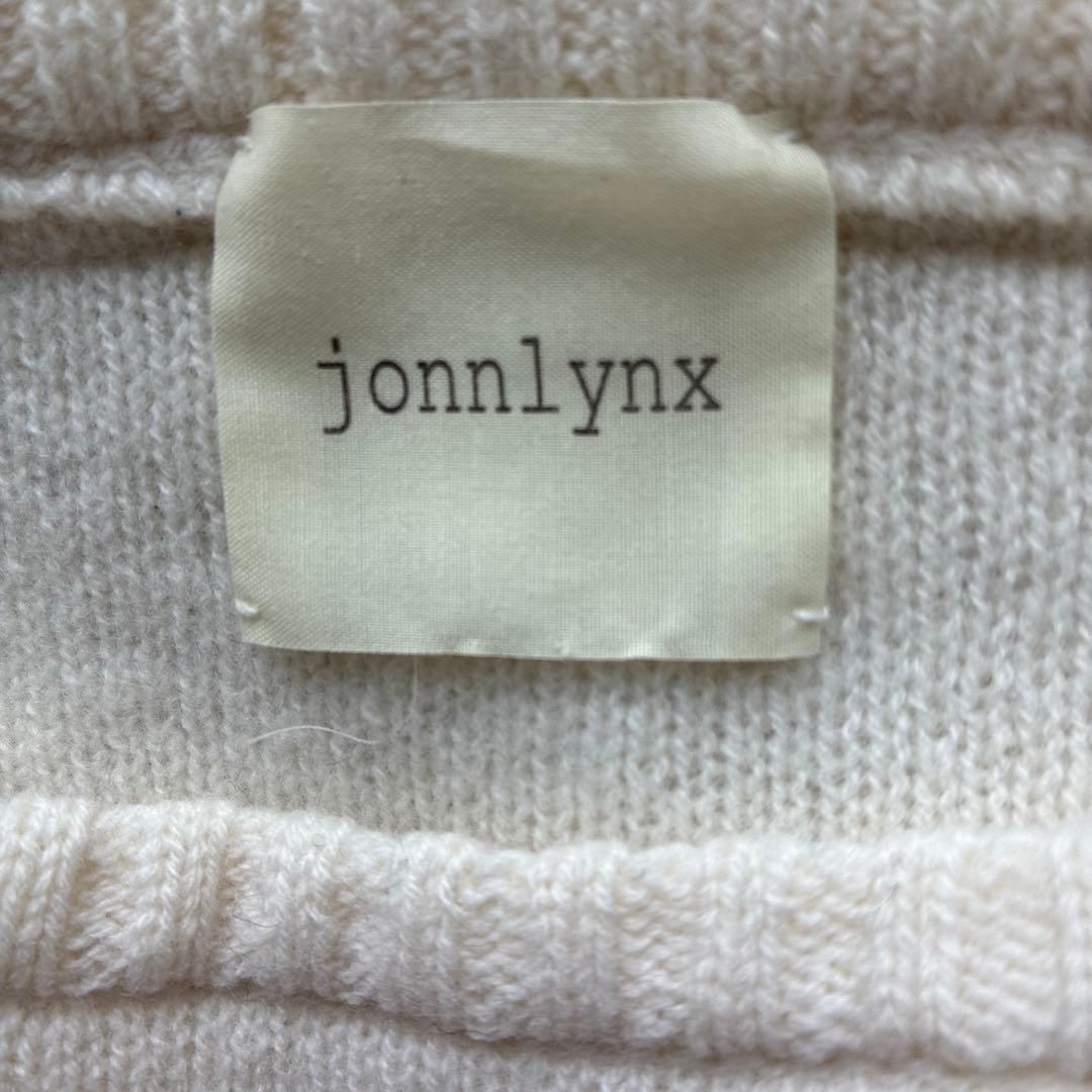jonnlynxPOWER SHOULDER PULLOVER ボーダーニット