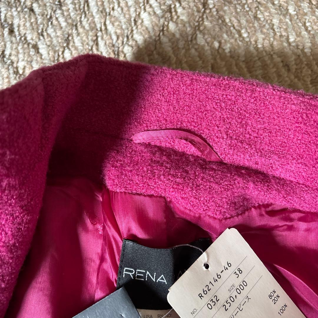 RENA LANGE レナランゲ　高級婦人服　美しいピンク　軽く暖かい　新品