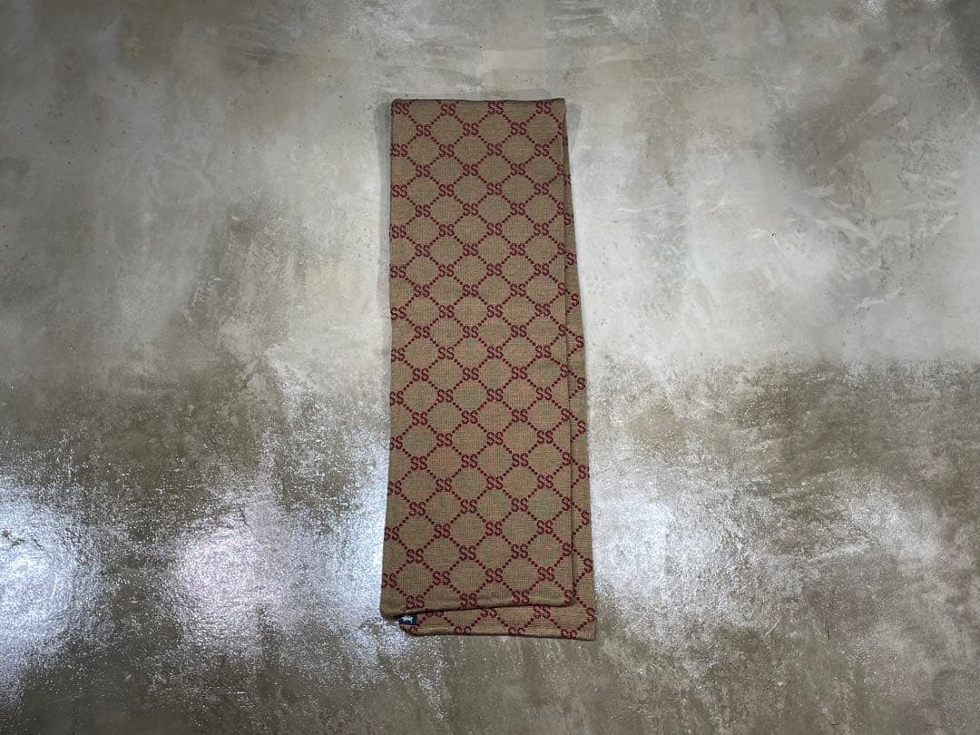 小物 90s old stussy monogram scarf