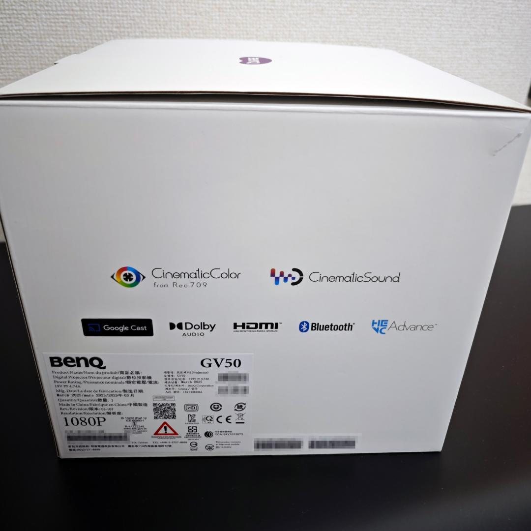 [美品] BenQ GV50 モバイルプロジェクター