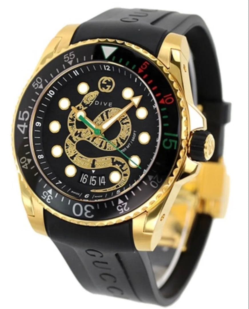 【大人気◆新品】 GUCCI DIVE グッチ ダイブ 蛇 クォーツ 時計