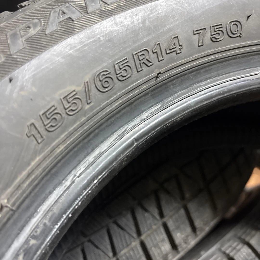 良品155/65R14 スタッドレスタイヤ ブリヂストン製ICEPARTNER2