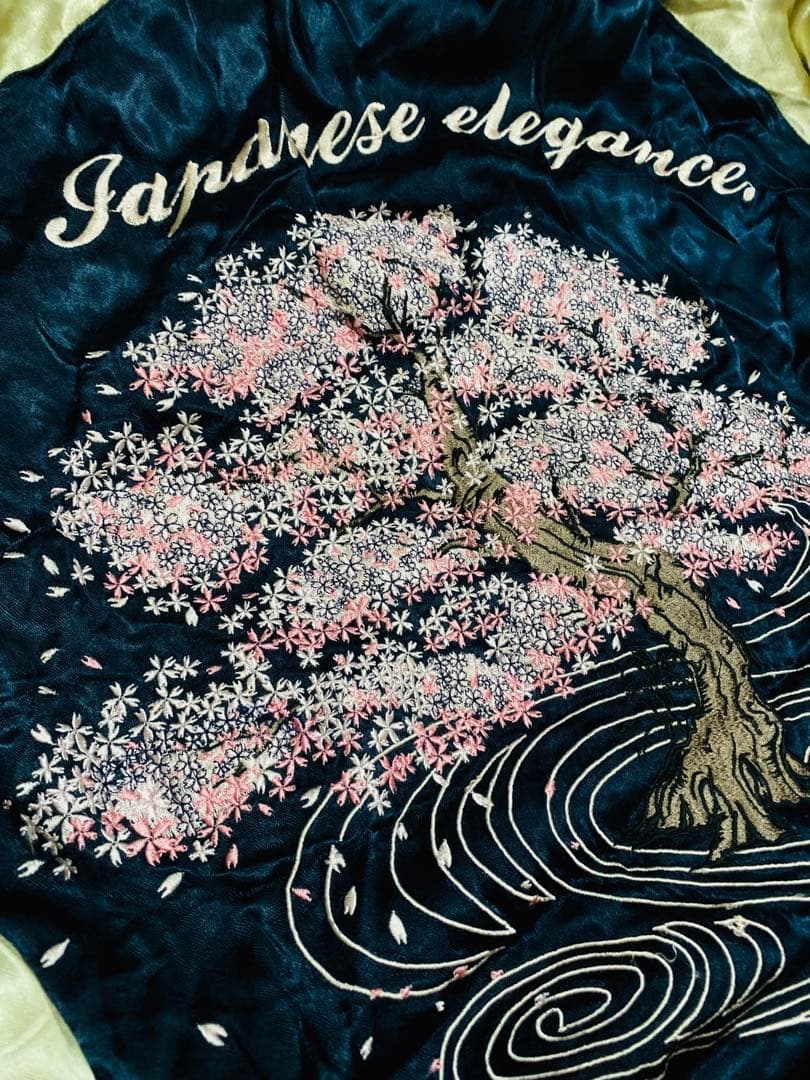 ORIENTAL ２面用 龍 桜 日本限定 スカジャン unisex レーヨン