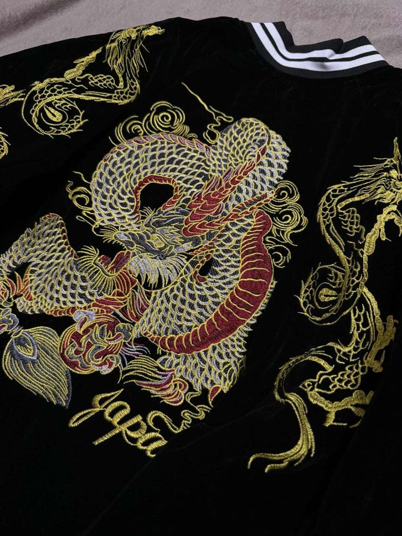 未使用 MOON EYES 別珍 龍日本 スカジャン unisex 美品 限定