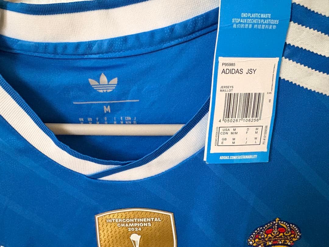 値下げ　タグ付き　Adidas レアルマドリード　エムバペ　Mサイズ
