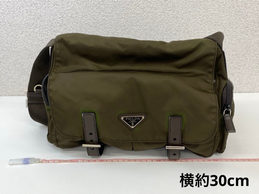 PRADA プラダ ブラウン メッセンジャーバッグ メンズバッグ