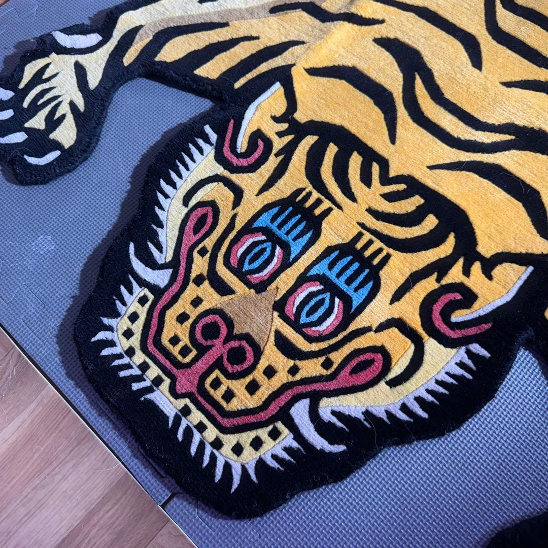 チベタンタイガーラグ　Lサイズ　ウール　slowtiger