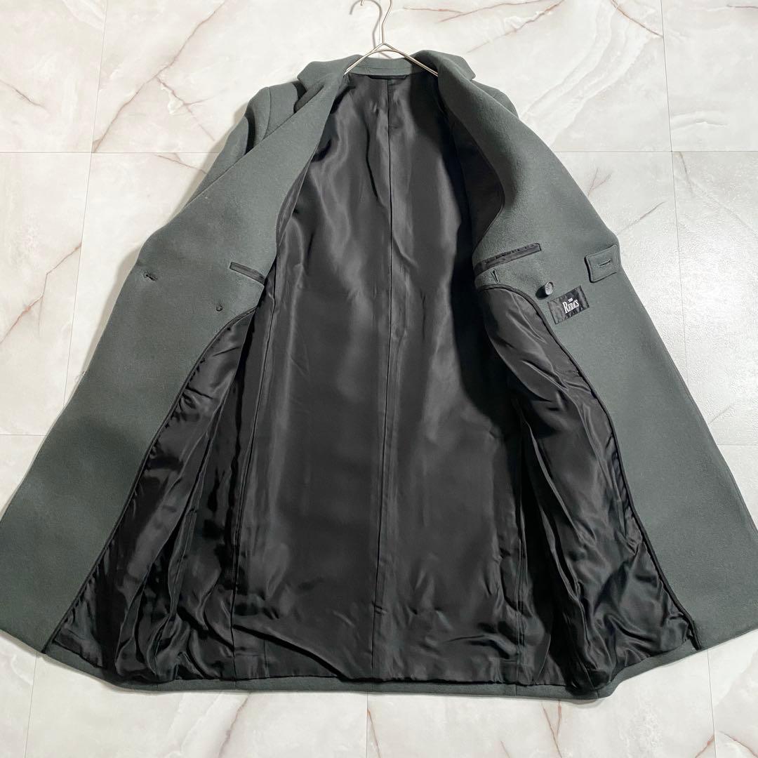 B18052 美品 ザリラクス ウールメルトンチェスターコート グレー 36