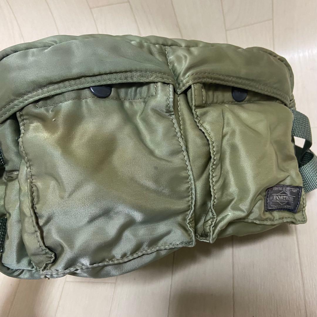 PORTER TANKER タンカー ウエストバッグ カーキ