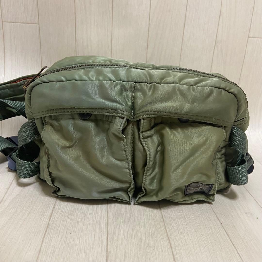 PORTER TANKER タンカー ウエストバッグ カーキ