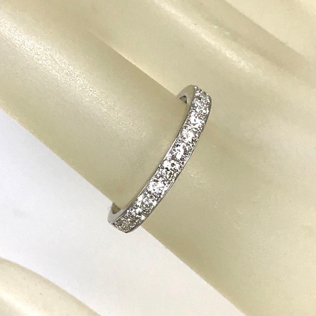 0.50ct 上質天然ダイヤモンド　PT950 エタニティリング