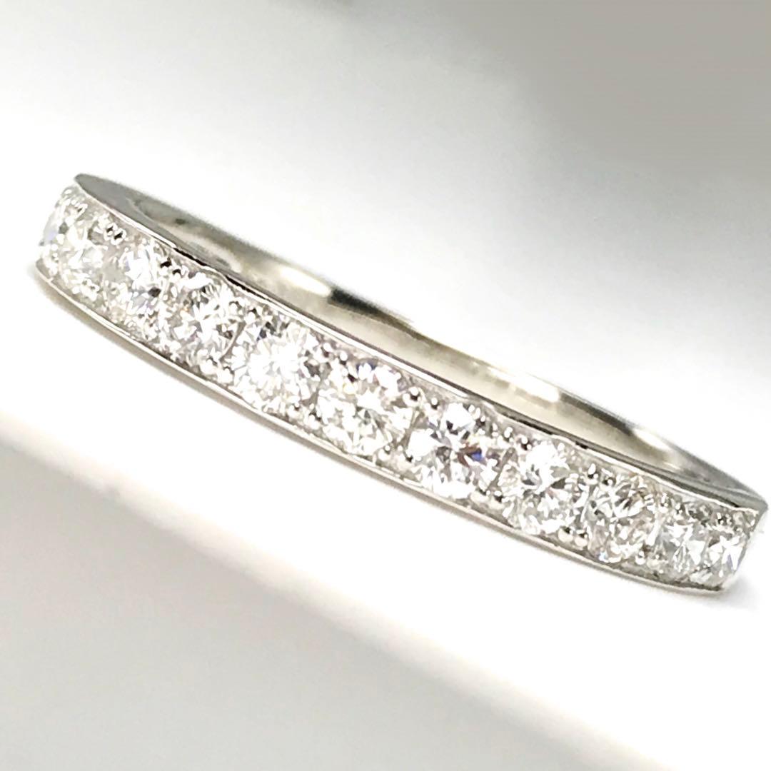 0.50ct 上質天然ダイヤモンド　PT950 エタニティリング