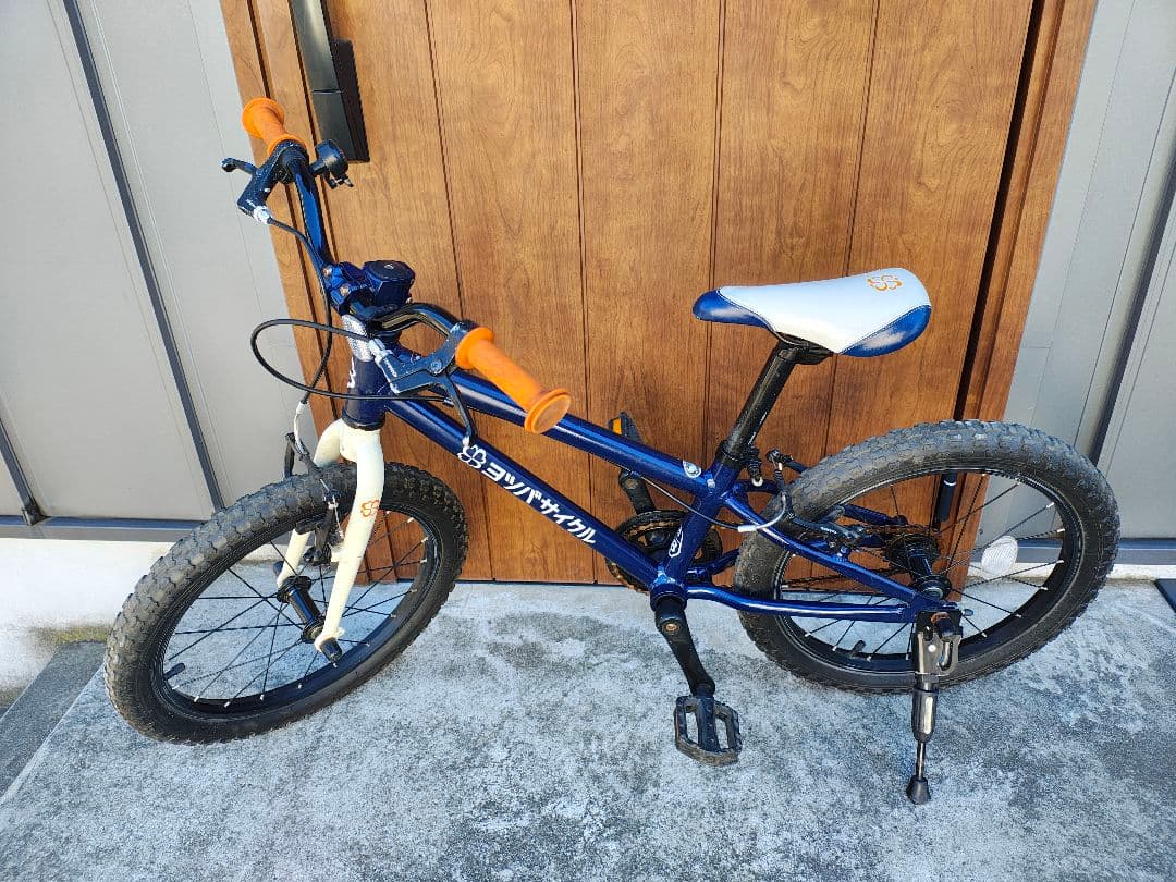 自転車 ネイビー ヨツバサイクル　18インチ