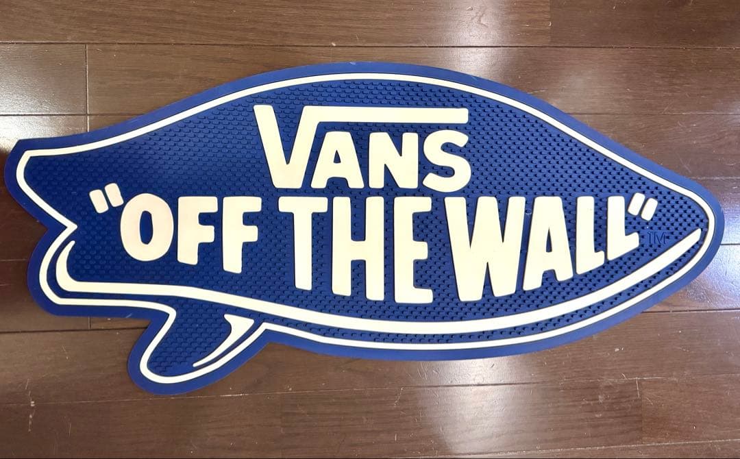 VANS OFF THE WALL ラバーマット 非売品 SURF 青　店舗用