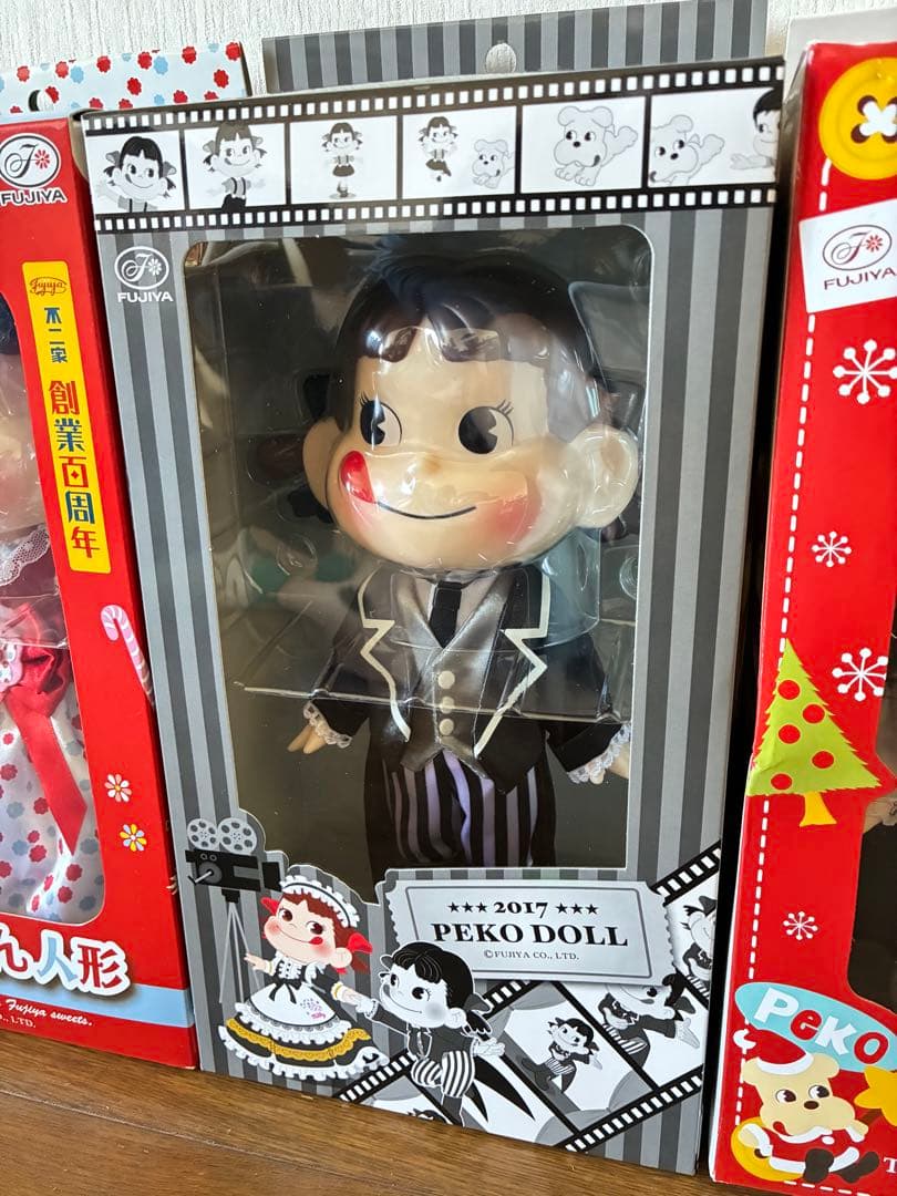 不二家 ペコちゃん　人形　10体セット　専用紙袋　ドール　FUJIYA