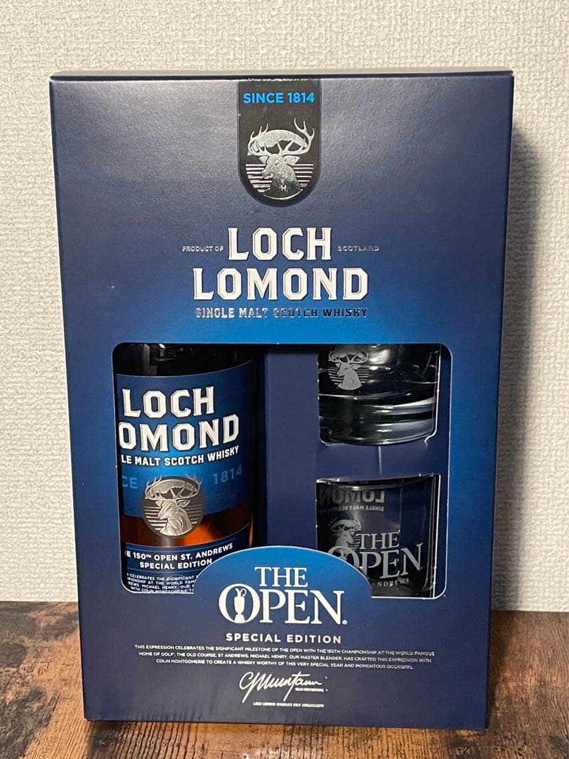 ロッホローモンド 全英オープンゴルフ記念限定ボトルグラス付き