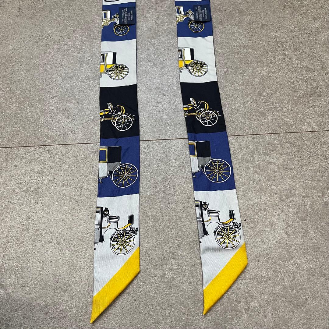 【値下げ】21SS エルメス ツイリー 馬車柄 2本セット 正規品