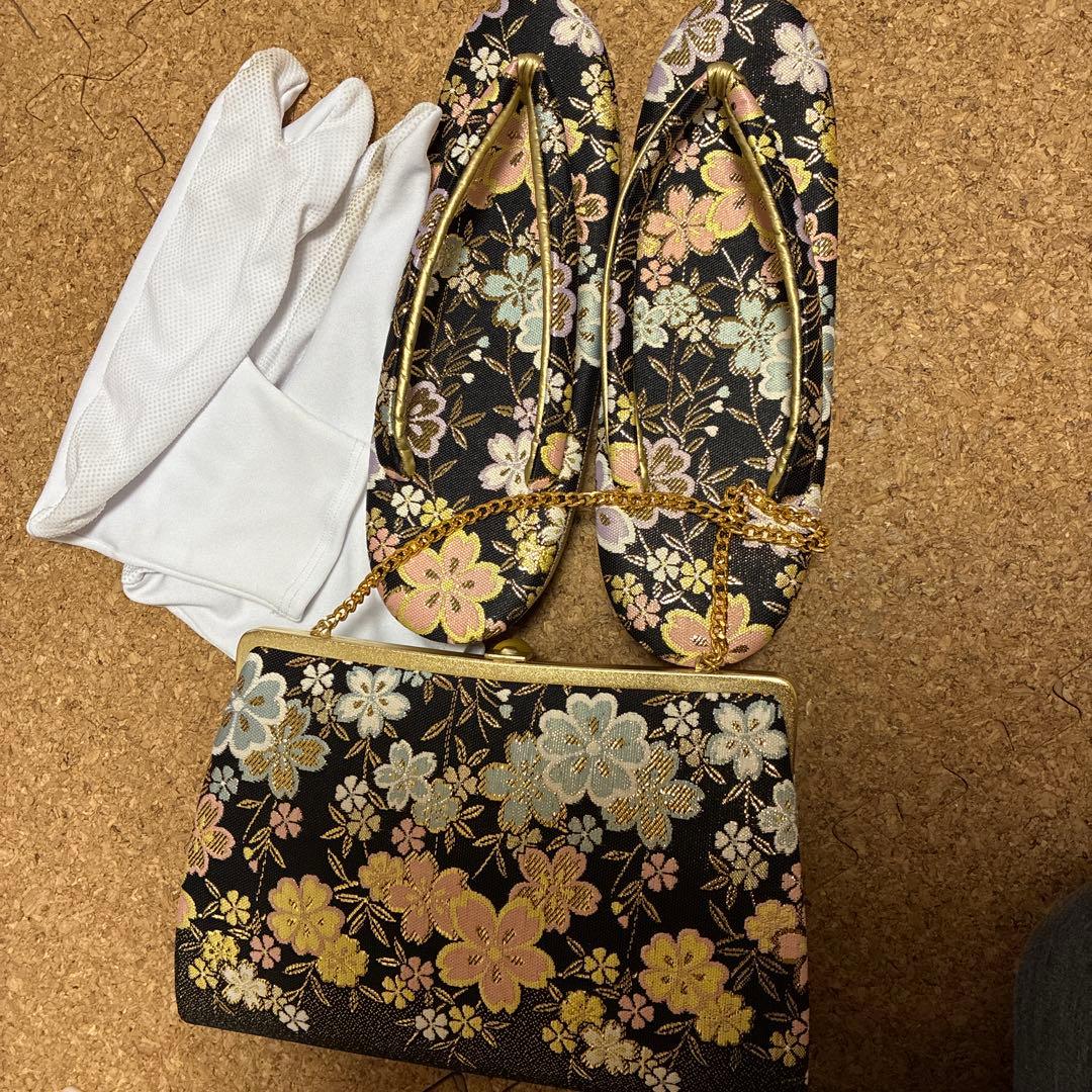 振袖フルセット、着付け用具、草履、バッグ