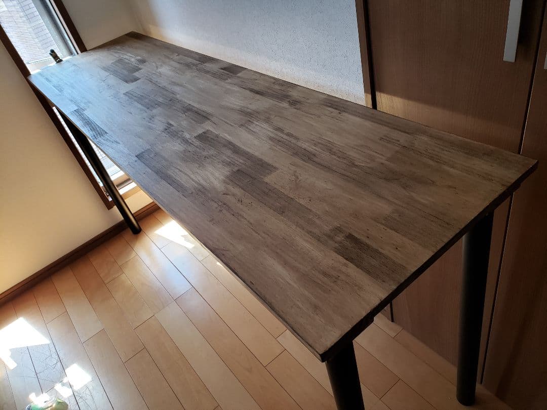 180✕45 カウンターテーブル　ウォールナットワックス