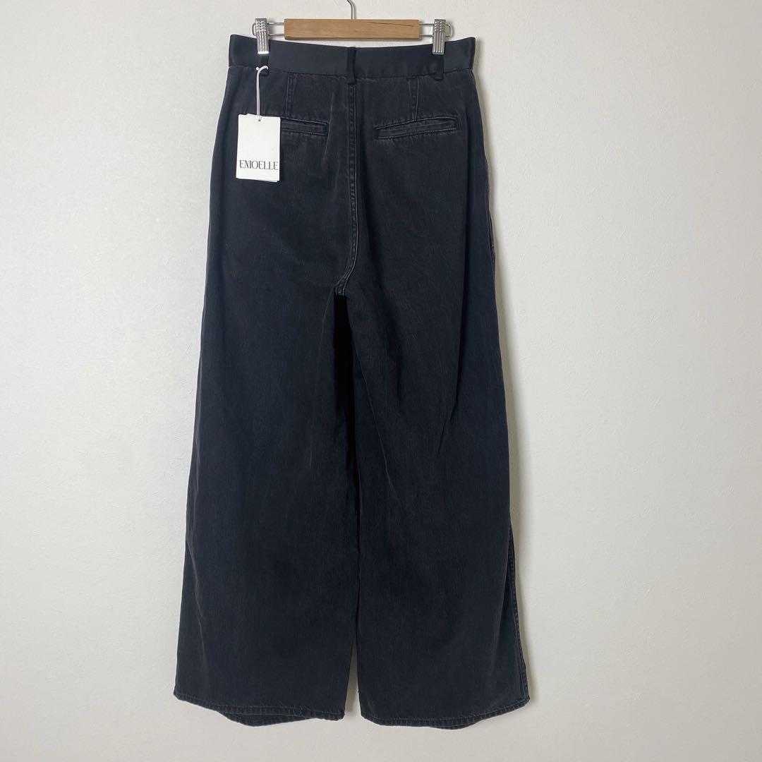 新品タグ付きEMOELLE サステナブルドレスデニムパンツ　38