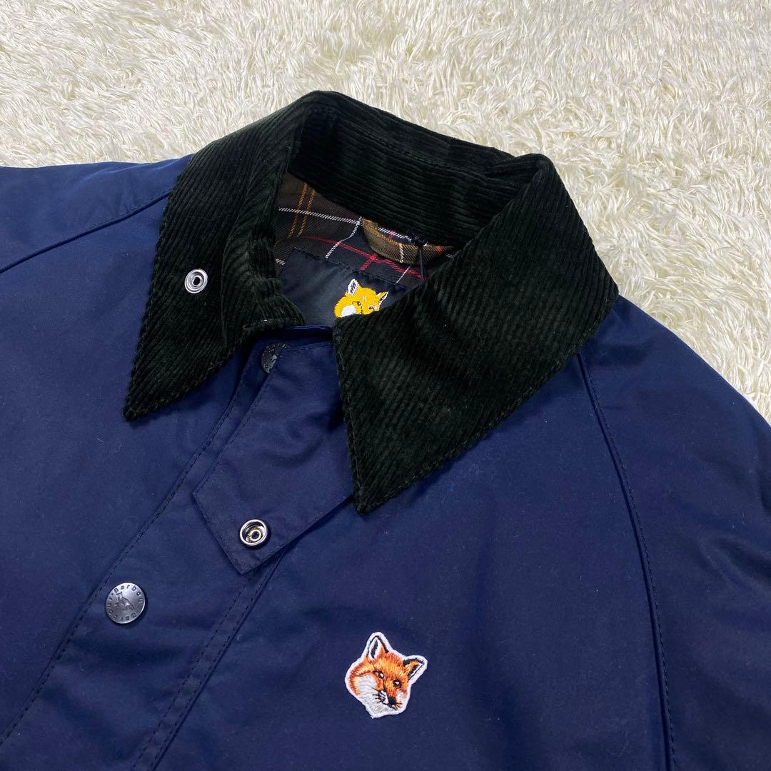 未使用品 Barbour メゾンキツネ ワックスジャケット S ビューフォート