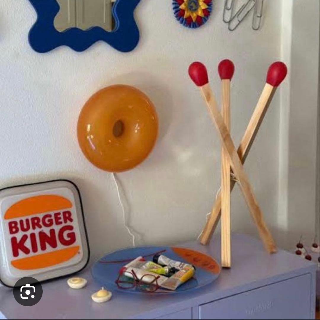 IKEA STRÅLA ストローラ LEDフロアランプ マッチ棒 木製 限定照明