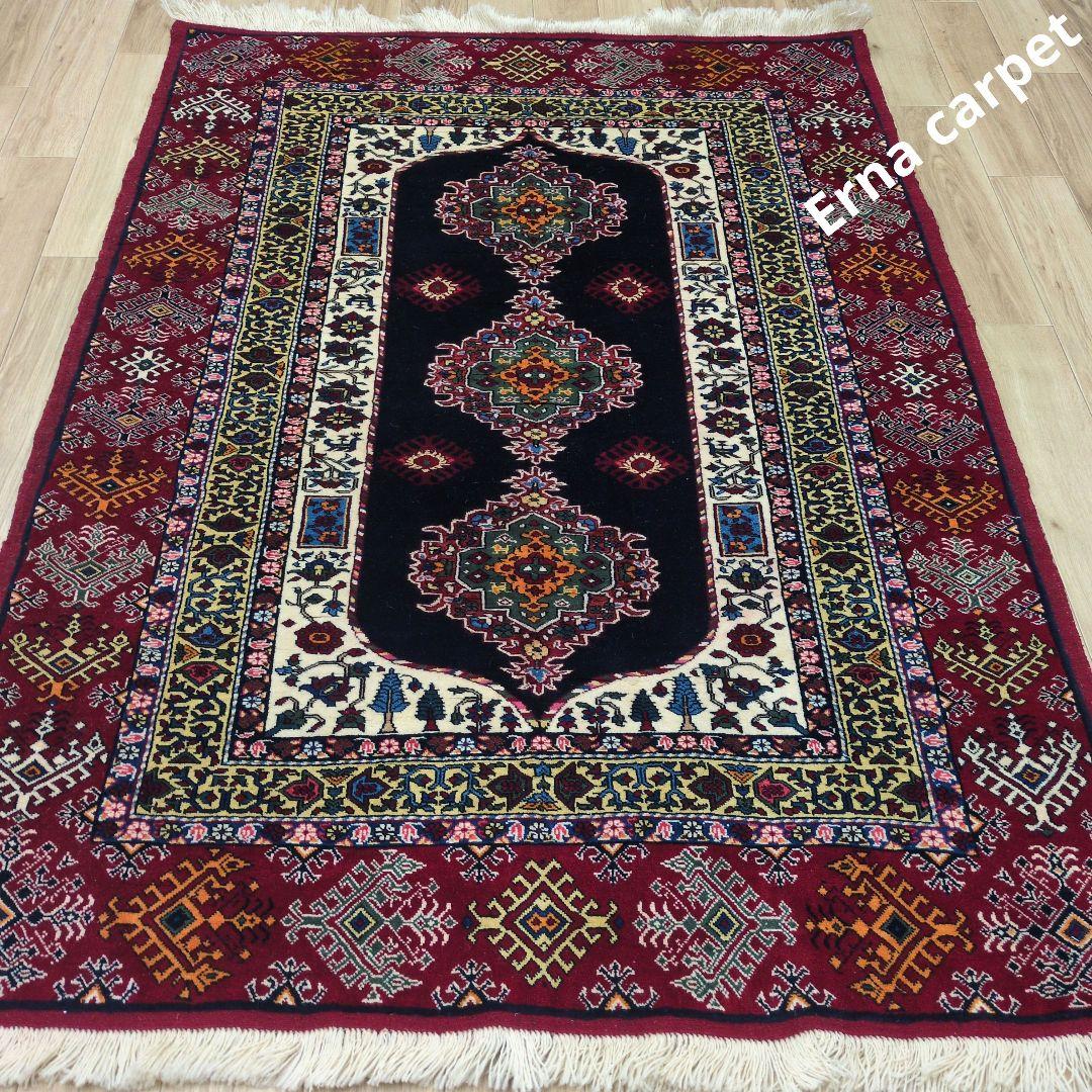ペルシャ絨毯 新品 190x130 手織り クルド・産 persia
