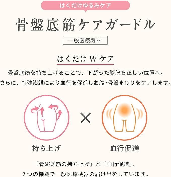 シックスパッド 骨盤底筋ケアガードル SIAPAD ピンクベージュ Mサイズ