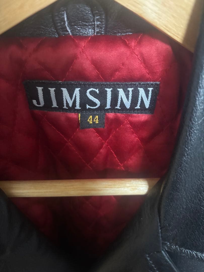 春*男様 JIMSINN ダブルライダースジャケット44 本革
