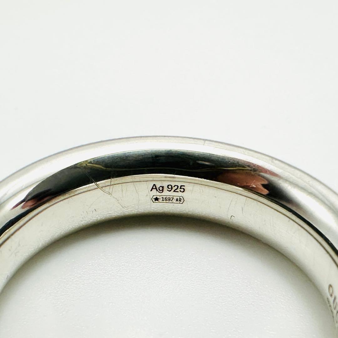 現行品　GUCCI ディアマンテ　リング　シルバー　Ag925 18刻印