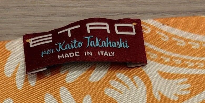 ETRO per Kaito Takahashi ペイズリーナ
