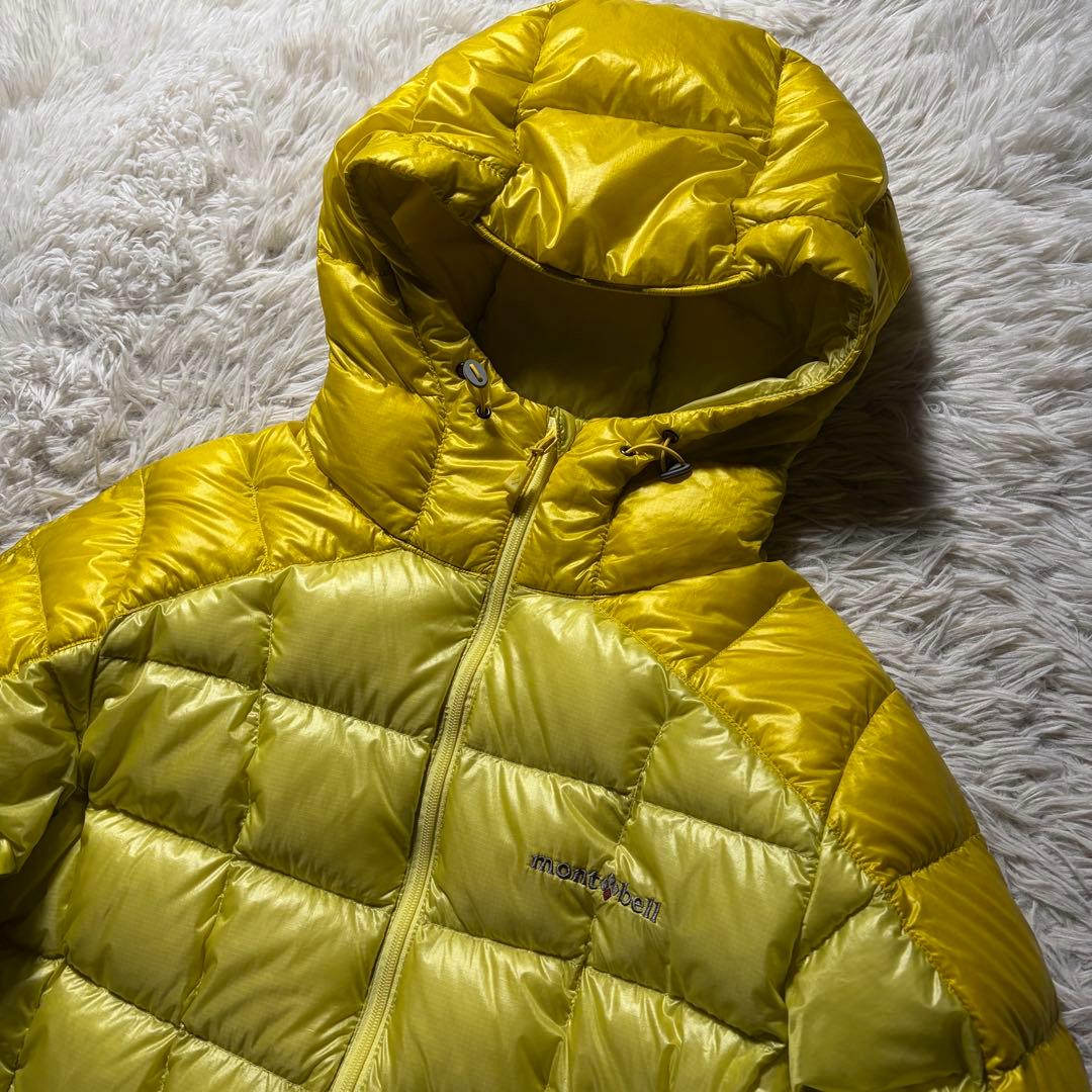 行*ぞ様 美品■モンベル スペリオダウンパーカ ジャケット レディース　イエロー