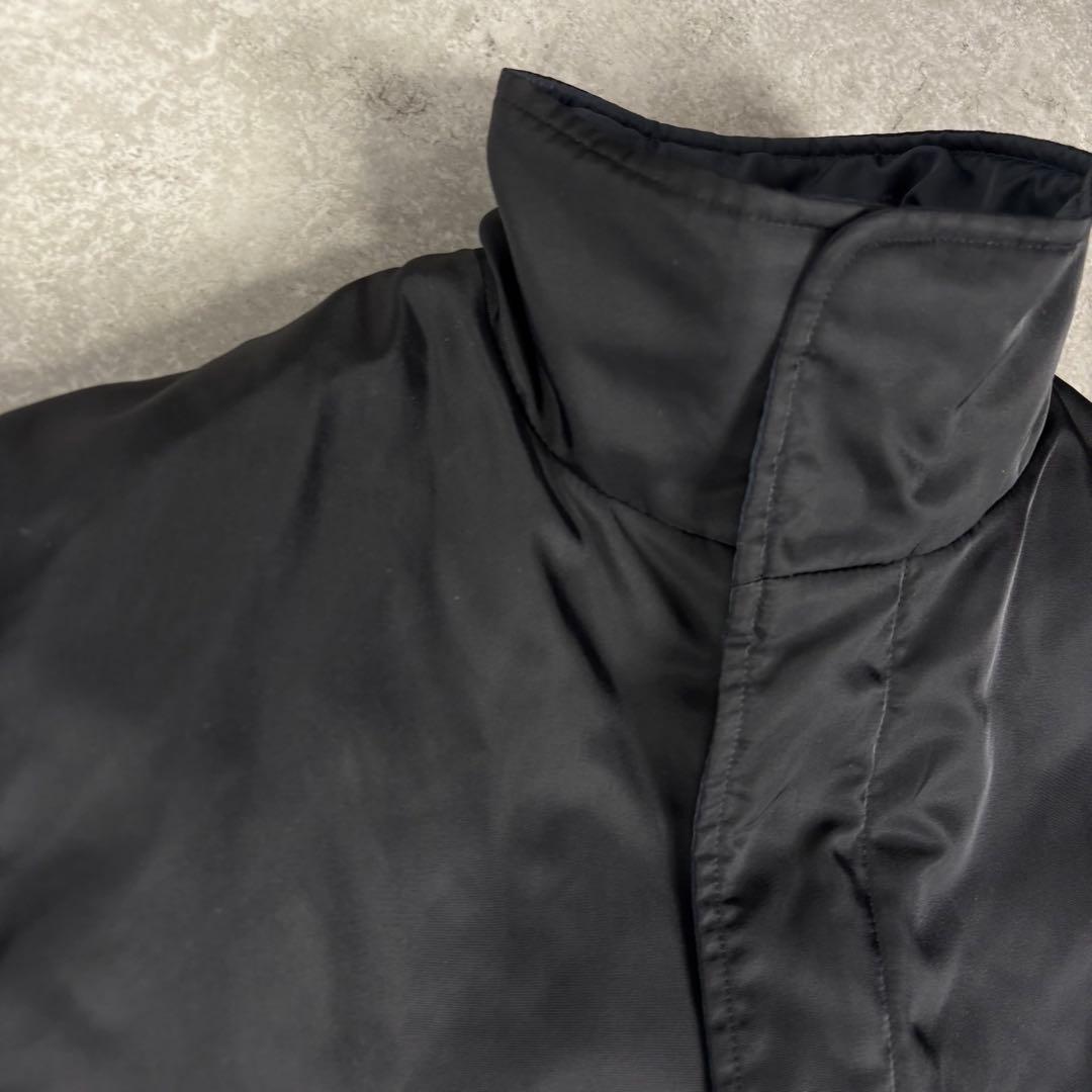 エンポリオ　アルマーニ　ARMANI ダブルフェイス　黒　ロングコート　48