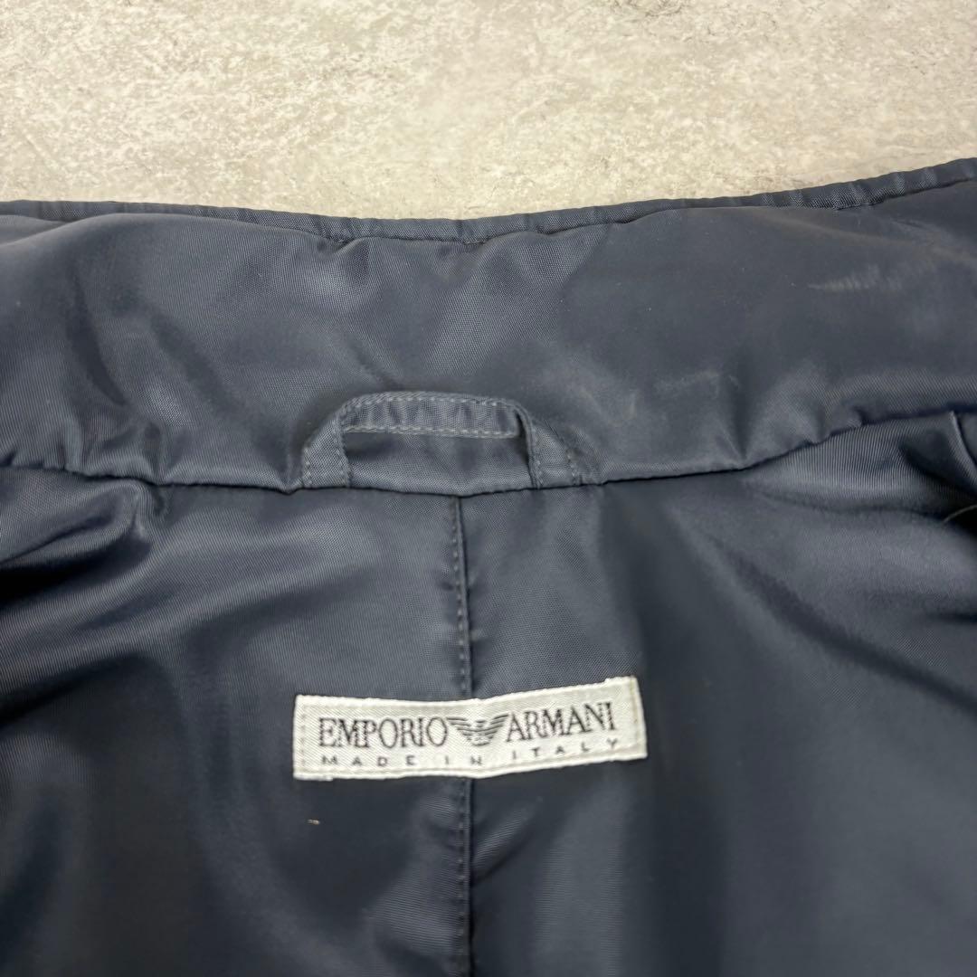 エンポリオ　アルマーニ　ARMANI ダブルフェイス　黒　ロングコート　48