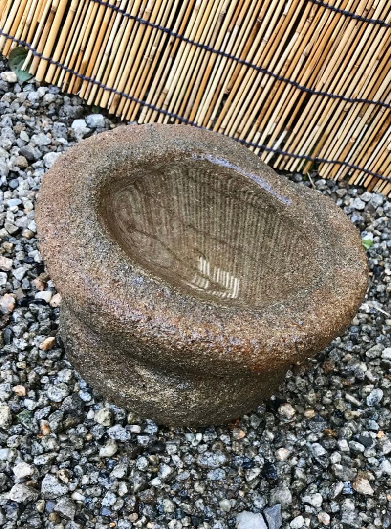 【石鉢・つづみ型水鉢・寄せ植え鉢・蹲】庭石・オブジェ・ガーデニング造園水石飾り石