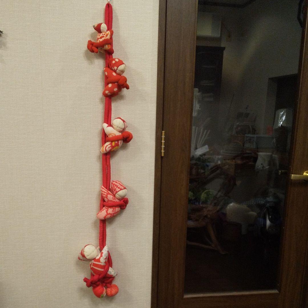 ハンドメイド  吊るし人形  ちりめん細工