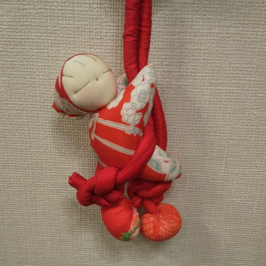 ハンドメイド  吊るし人形  ちりめん細工