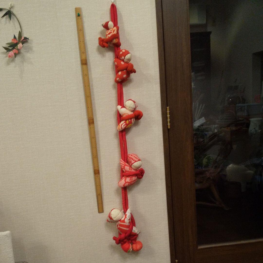 ハンドメイド  吊るし人形  ちりめん細工