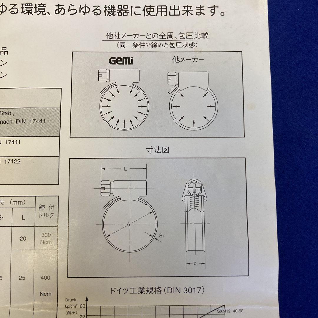 [838-1]GEMI ホースバンドステンバンドセット GE-S30