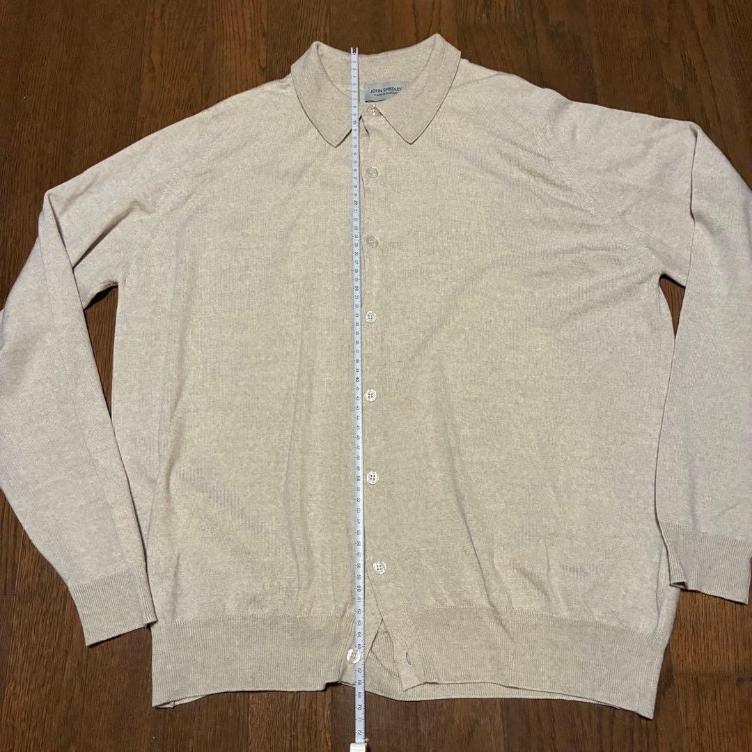 TIBOR JOHN SMEDLEY カーディガン グレーフリース L