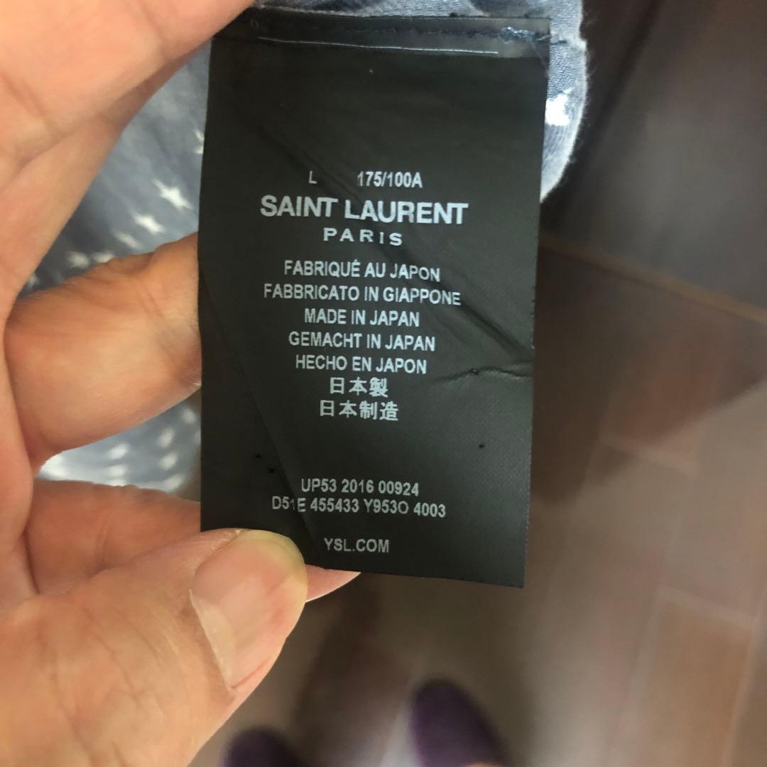 SAINT LAURENT 星柄 長袖シャツ