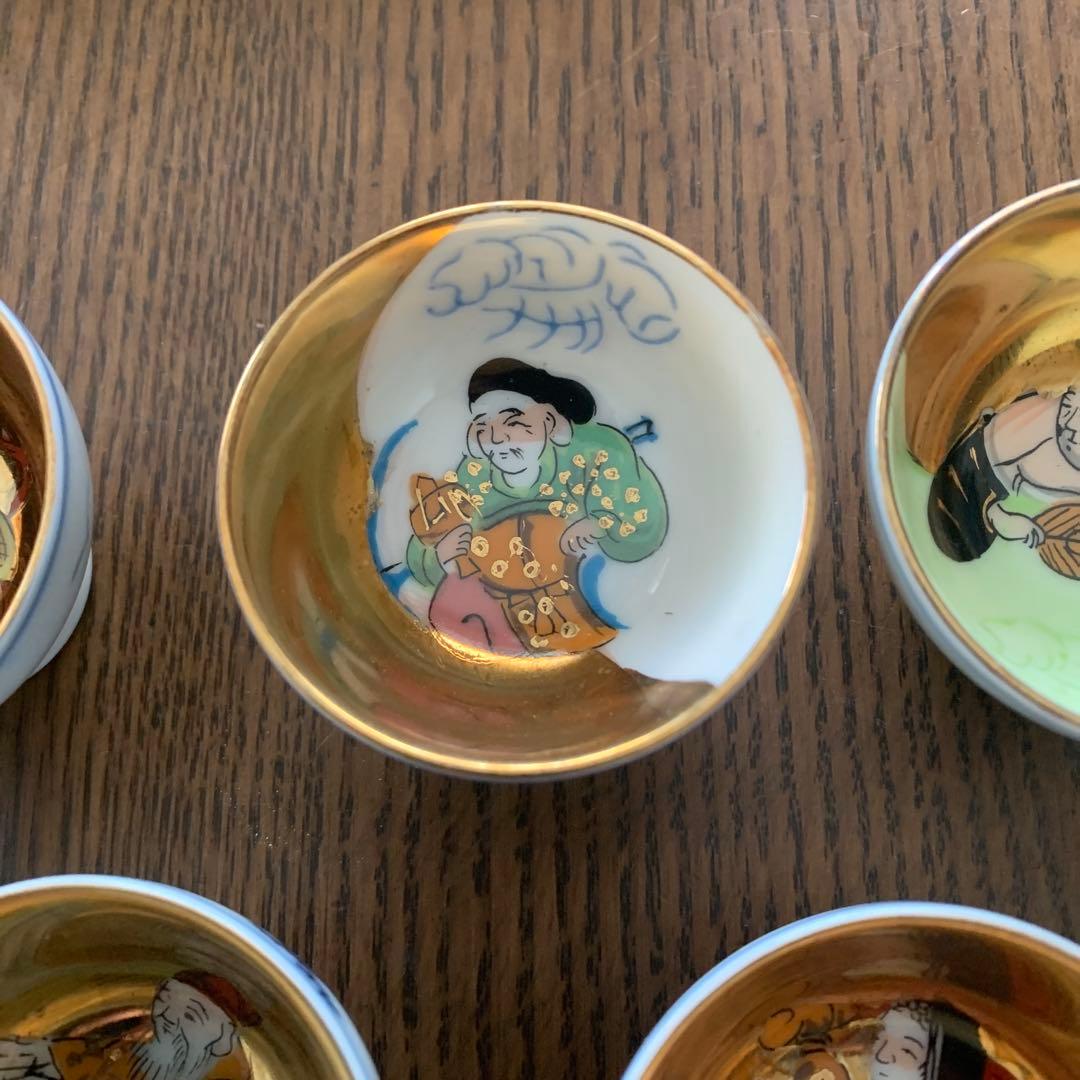 九谷焼⭐️杯⭐️七福神⭐️未使用⭐️木箱入