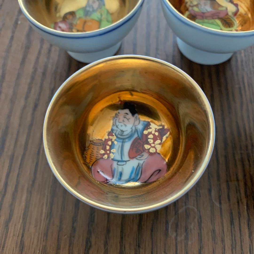 九谷焼⭐️杯⭐️七福神⭐️未使用⭐️木箱入
