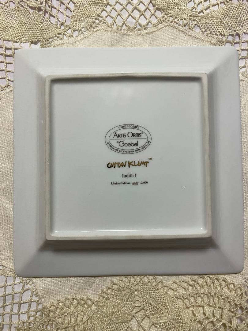 Goebel クリムト　ユディットl 限定プレート(未使用、実家保管品)