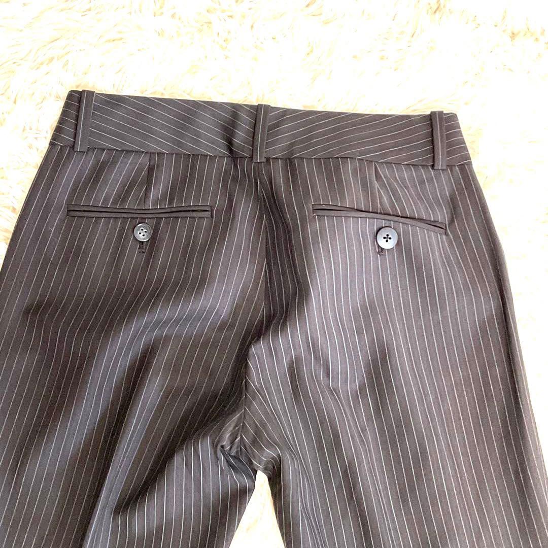 ♯257 theory セオリー パンツスーツ ストライプ 日本製 レディースS