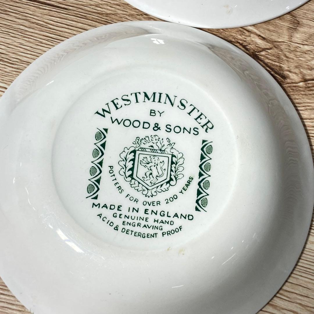 イギリス WESTMINSTER WOOD&SONS 小鉢4枚 プレート E50