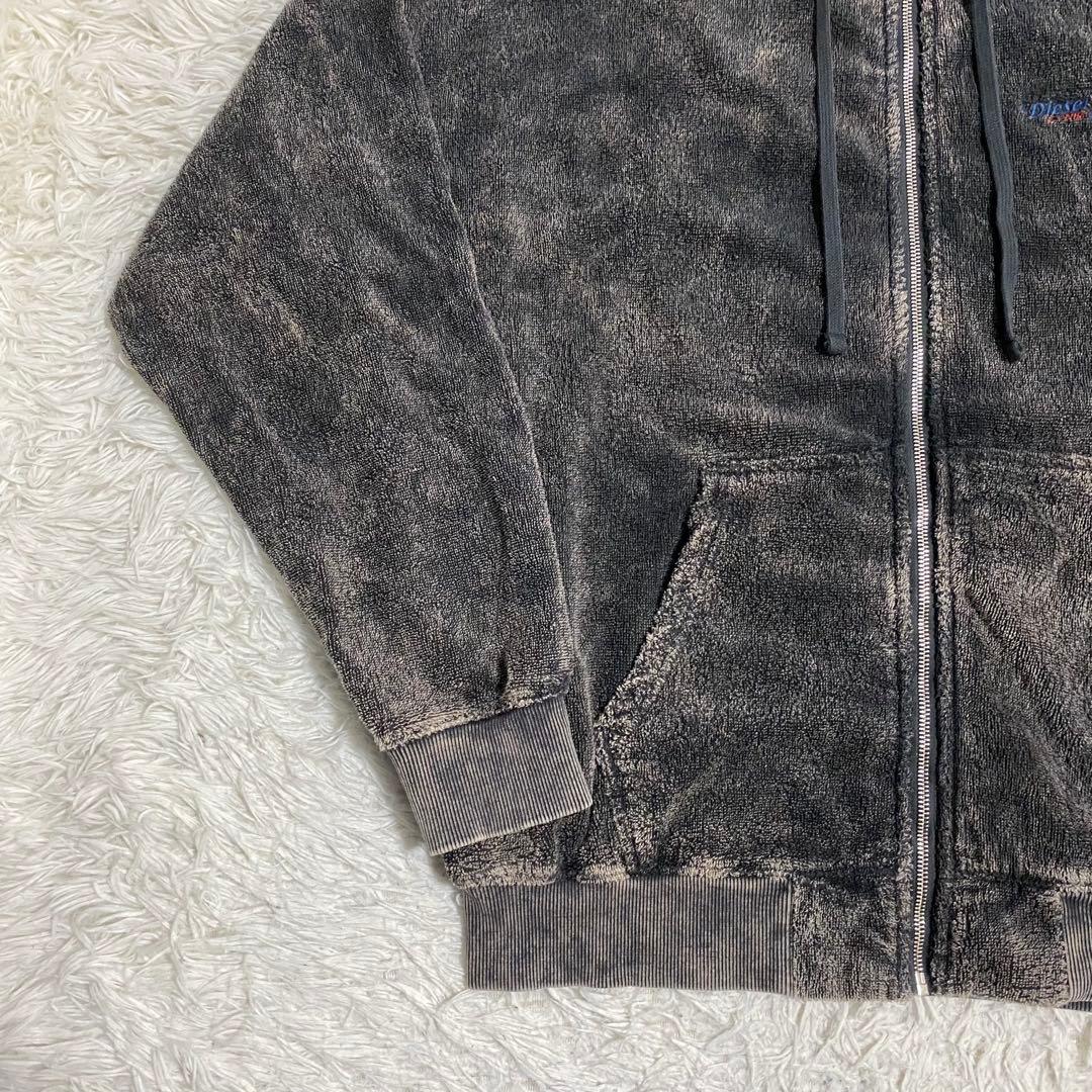 DIESEL ジップパーカー ガーメントダイ アシッドウォッシュ Mサイズ