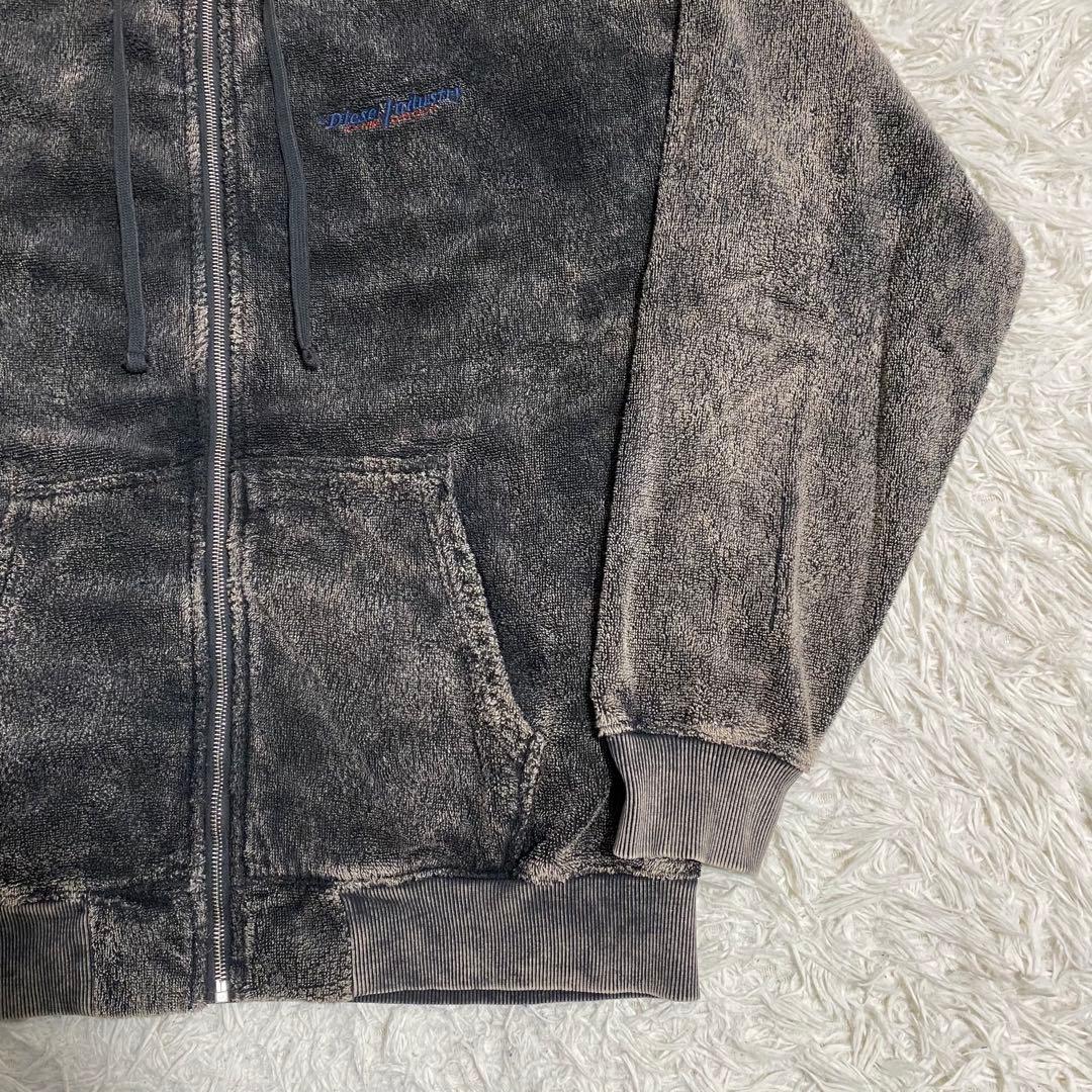 DIESEL ジップパーカー ガーメントダイ アシッドウォッシュ Mサイズ