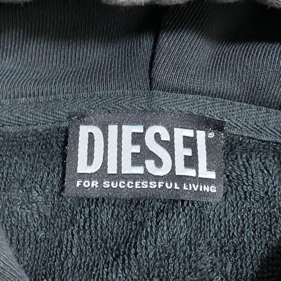 DIESEL ジップパーカー ガーメントダイ アシッドウォッシュ Mサイズ